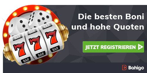 Attraktive Boni und hohe Quoten bei Bahigo mit Registrieren Button